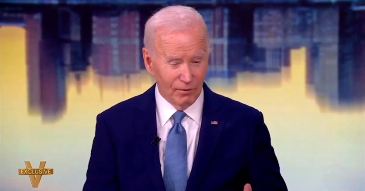 (VIDEO) In Dumpster Fire Appearance on The View with Jill Biden, Joe Biden Mumbles Incoherently, Says He Would Have Beaten Trump if He Stayed in the Race