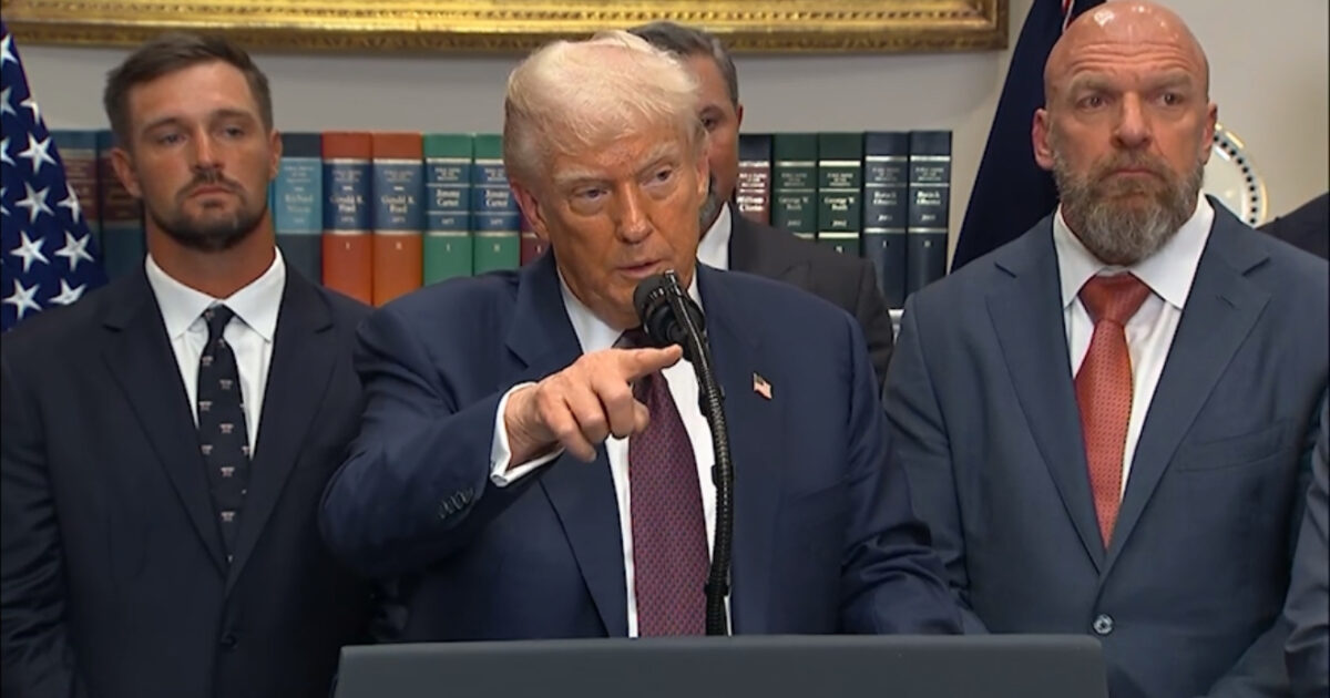 WATCH: Trump Tells Reporter “I was Fighting Lunatics Like You” When Asked why he Didn’t Impose Tariffs During First Term – “We Took in Hundreds of Billions of Dollars, but You People Didn’t Cover it Very Well”