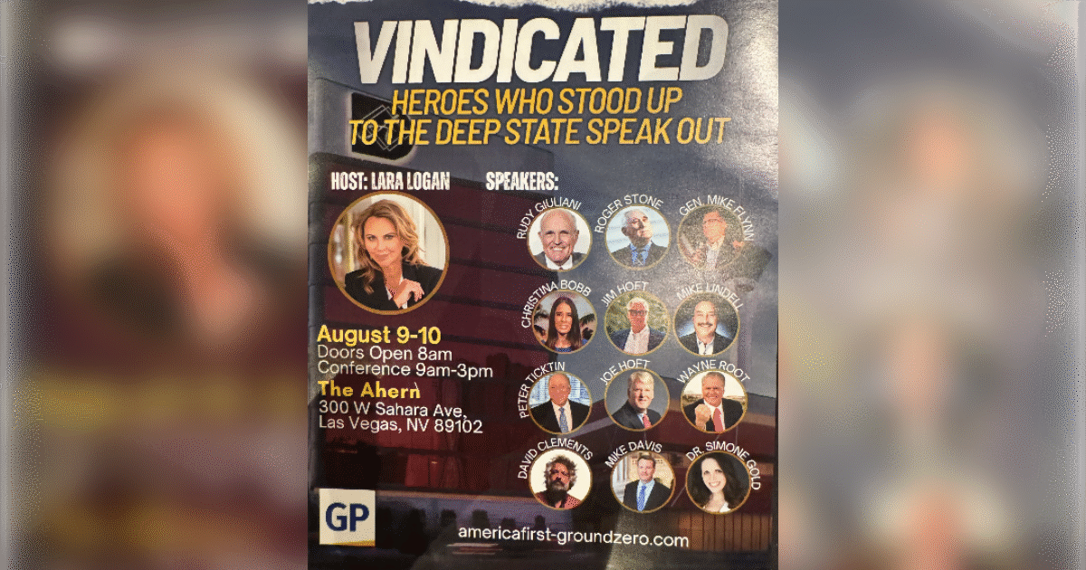 STARTING AT 9 AM PT (Noon Eastern) The Gateway Pundit’s VINDICATION Conference in Las Vegas – CHECK TGP FOR UPDATES AND CLIPS!