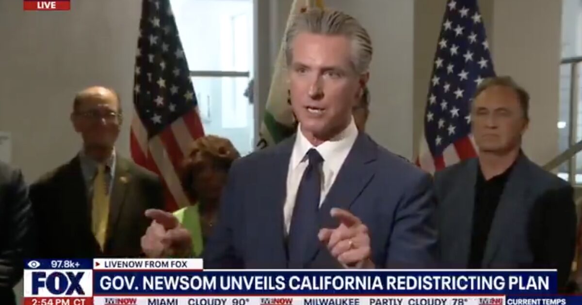 Newsom Warns “Trump Will Be Running for a Third Term” — Says He Received ‘Trump 2028’ Hat in the Mail (VIDEO)
