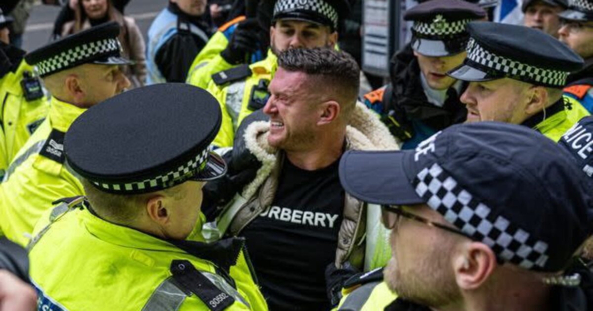 UK FALLEN: Tommy Robinson ARRESTED 2nd Time this Week for Posting “F*** Palestine – F*** Hamas – F*** Islam” After Self-Defense Arrest Monday