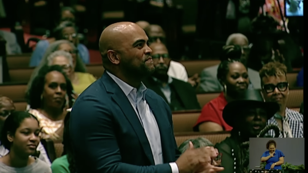 Texas Senate Candidate Colin Allred Holds Voter Registration Drive at Dallas Church as Pastor Attacks Charlie Kirk