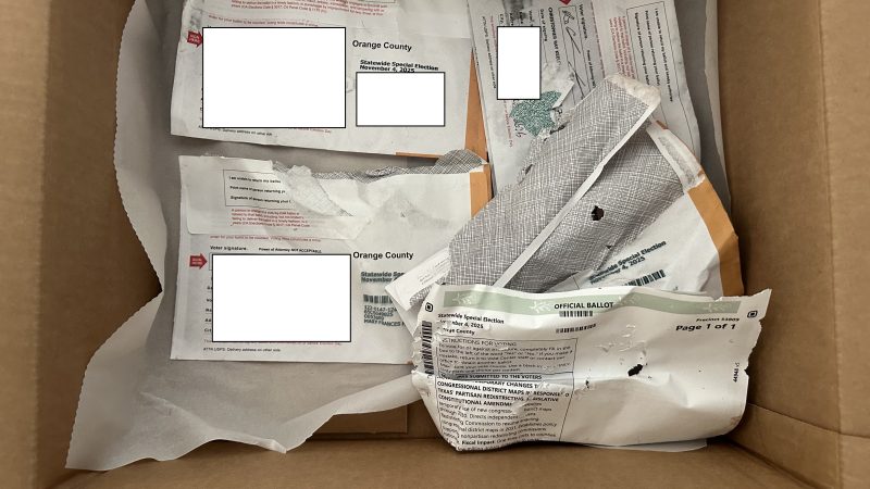 California’s Special Election Broken – Discarded Ballots Found in Landscaping in Orange County.