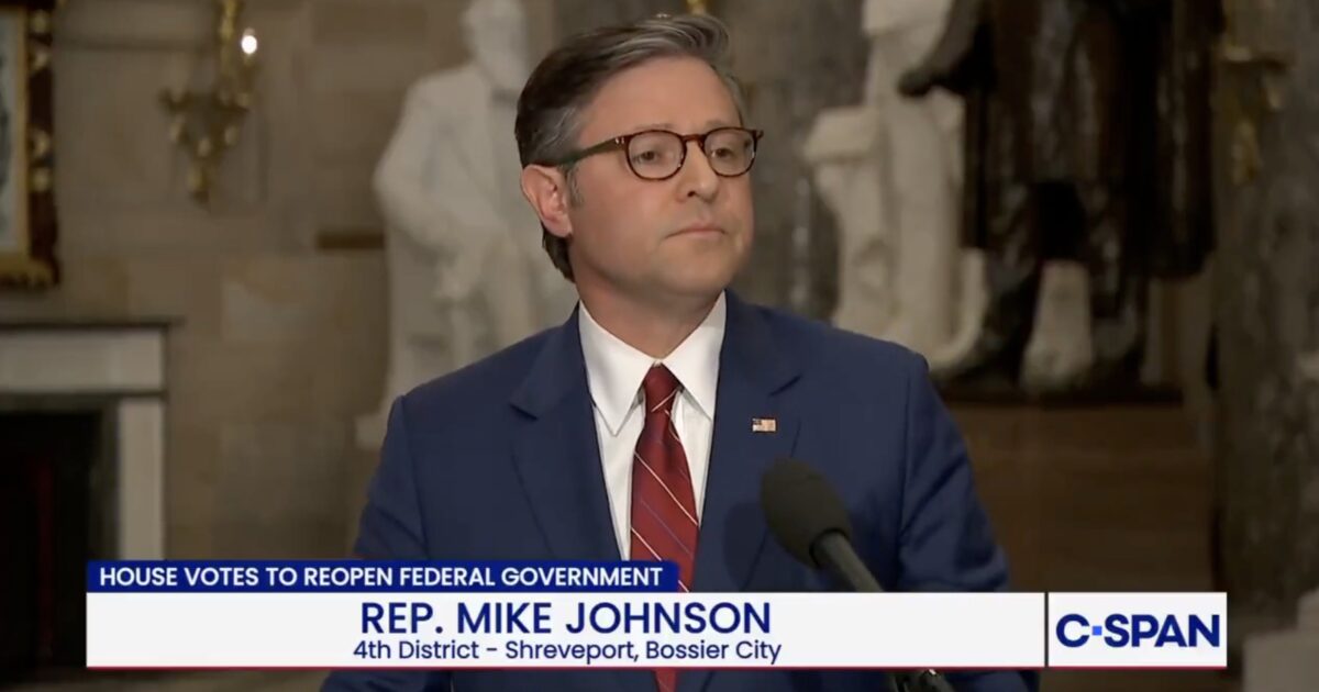 Mike Johnson and House Republicans EXPLODE After GOP Senators Sneak $500,000 Payout for Themselves Per Federal Data Request Into “Clean” CR Through Arctic Frost Clause