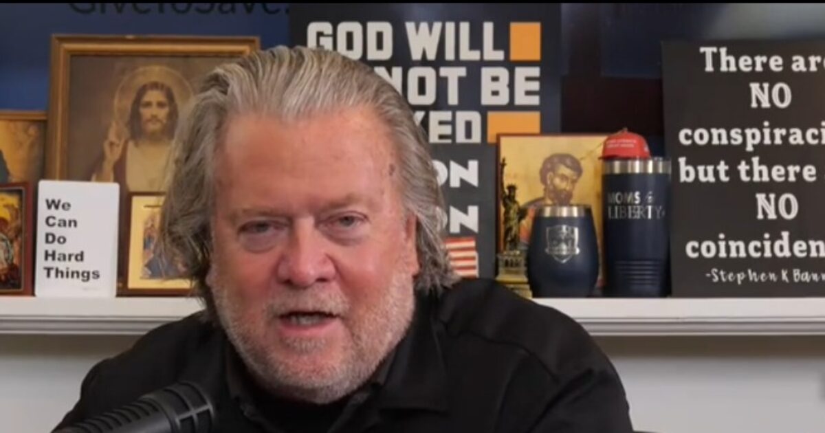 War Room’s Steve Bannon Reviews the Stolen 2020 Election – “They Stole the 2020 Election, Flat Out, Full Stop” (VIDEO)