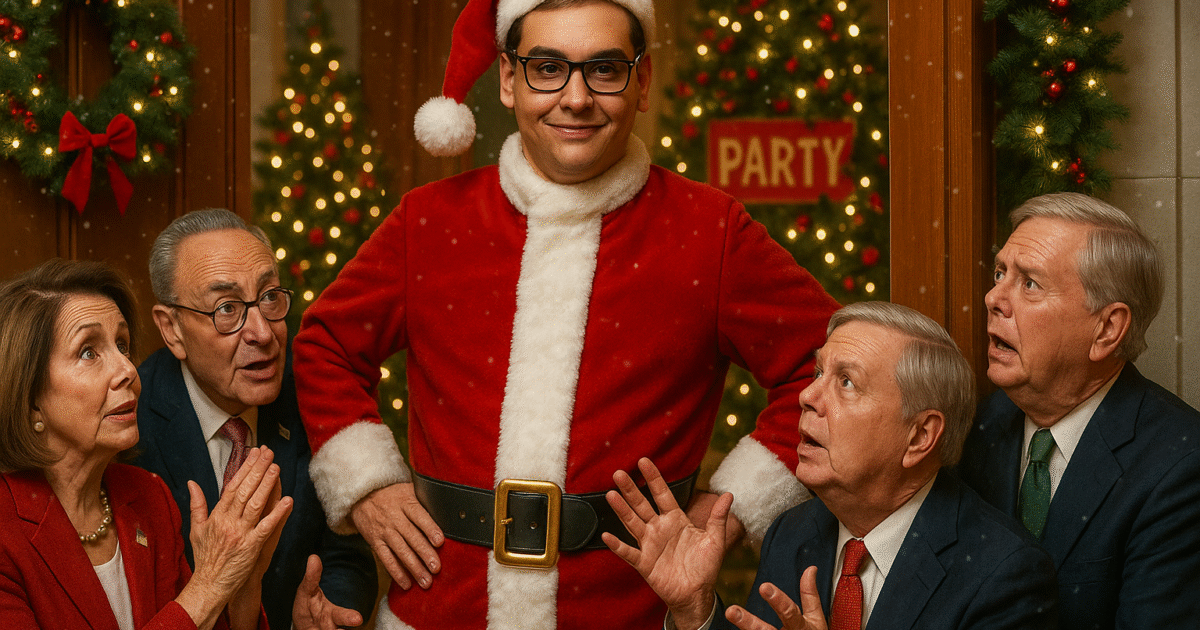 George “Santos Claus” Holiday Bash Comes To D.C. Tonight! NO FAIR WEATHER FRIENDS ON THE LIST! “A Political Lesson Wrapped in Tinsel!”