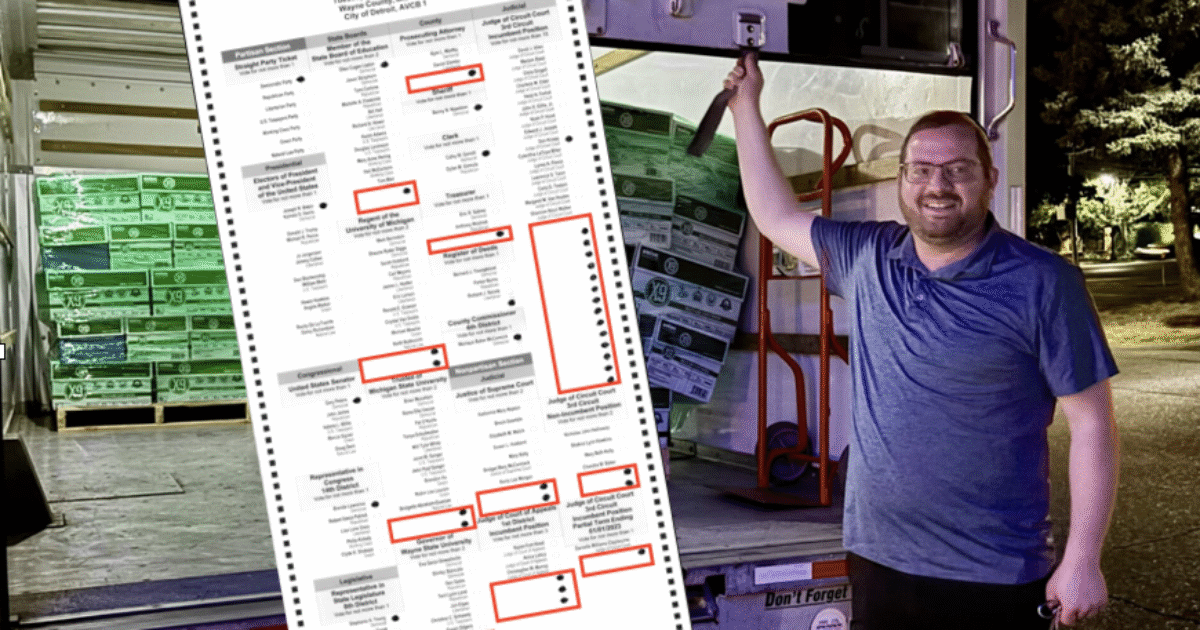 NOT NORMAL: Over 10K Detroit “Voters” Made Same Bizarre “Ghost Vote” Marks On Ballots In 2020 Election—Were Mismarked Ballots Sending A Message To Voting Machines or Meant to Trigger “Adjudication”?