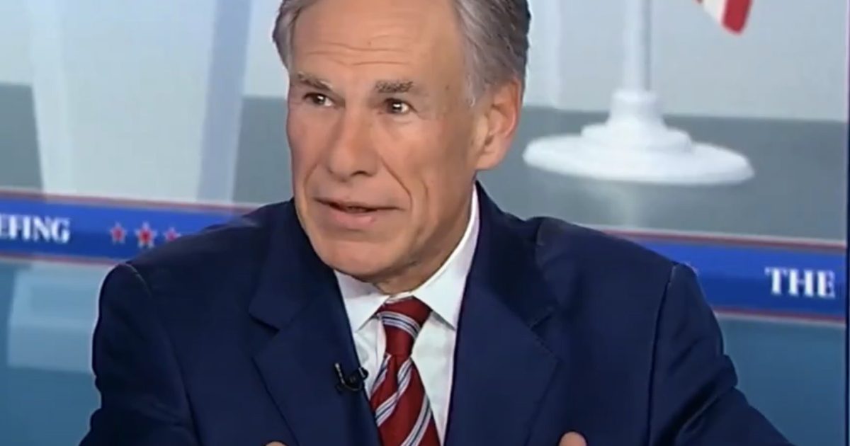 Texas Gov. Greg Abbott Says There is ‘No Chance’ Democrats Win State in November (VIDEO)