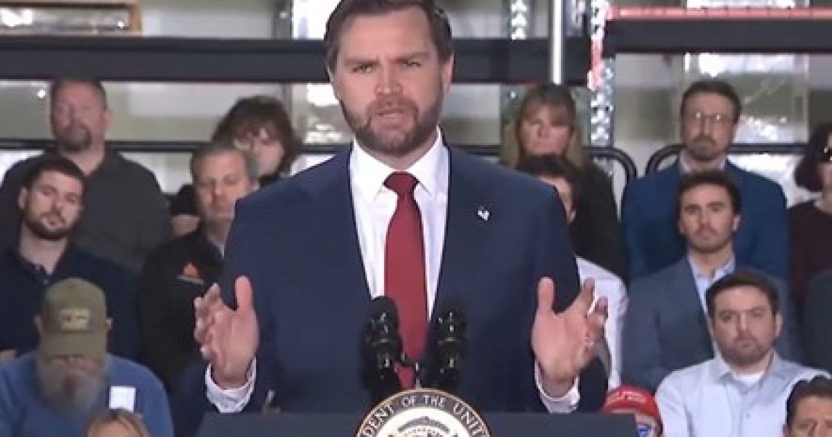 Crowd Goes Wild After Hearing VP JD Vance’s Reply to Reporter Asking About President Trump Supposedly Trying to ‘Nationalize Elections’ (VIDEO)