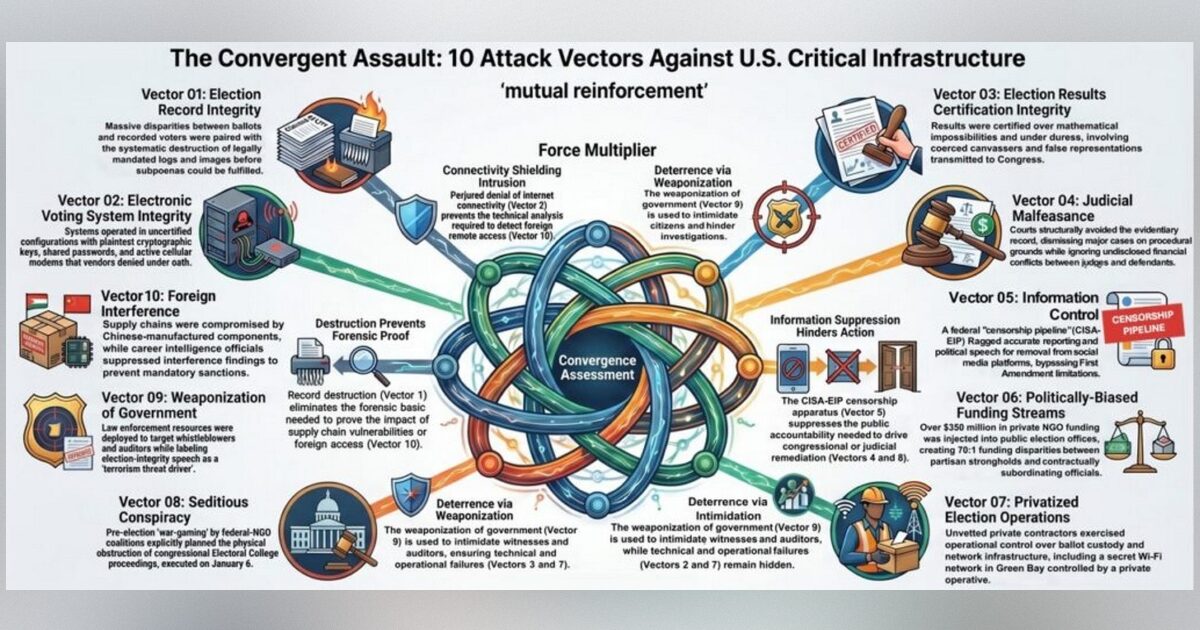 EXPLOSIVE: Massive Election Corruption Report Details 824 Findings Across 800 Pages of Search Warrants and Investigative Documents