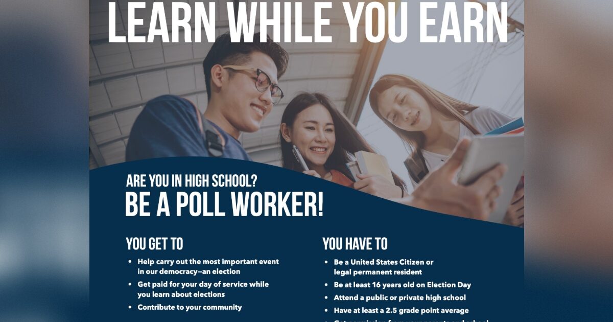 California Is Actively Recruiting Noncitizen Teenagers to Serve as Poll Workers in Elections