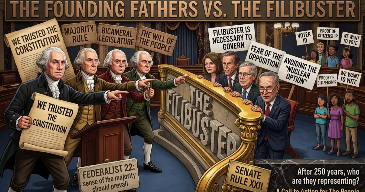 The Founding Fathers vs. The Filibuster – An Indictment