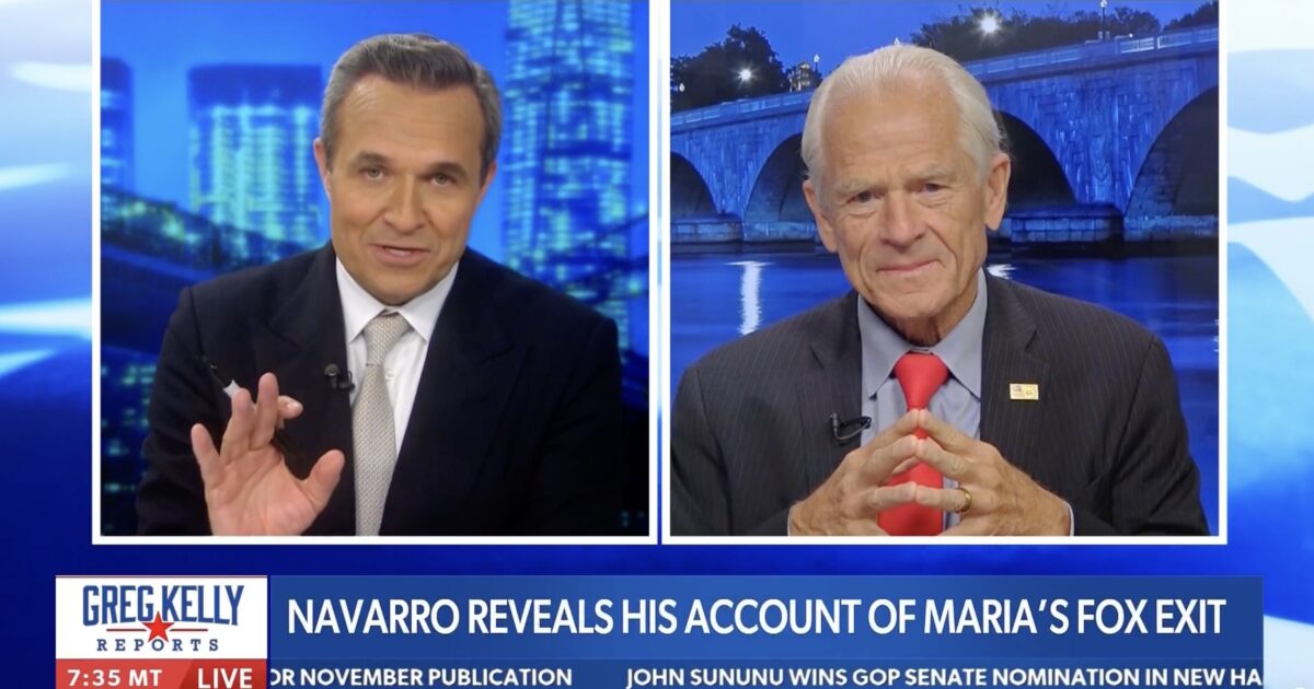 Peter Navarro Drops Truth Bomb on Greg Kelly Show — Shares What Actually Happened on Maria Bartiromo’s Fox News Exit (VIDEO)